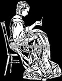 Brodeuse (lithogravure)