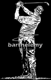 Golfeur (lithogravure)