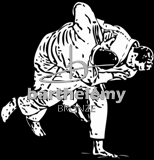 Combat de judo (lithogravure)
