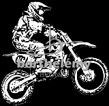 Moto cross (lithogravure)