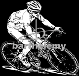 Cycliste (lithogravure)