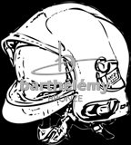 Casque de pompier (lithogravure)