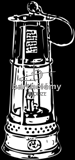 Lampe de mineur (lithogravure)