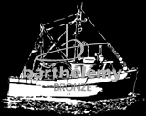 Bateau de pche (lithogravure)