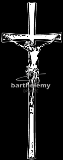 Croix avec christ (lithogravure)