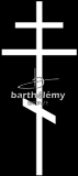 Croix orthodoxe (lithogravure)