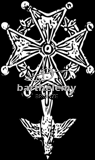 Croix huguenote (lithogravure)