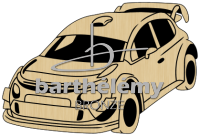 Voiture de rallye Bronze