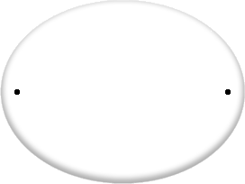 Ovale Horizontale perce